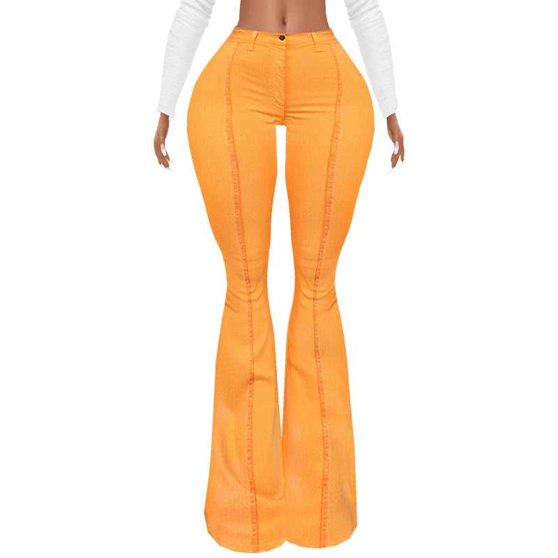 Flared Orange Pants